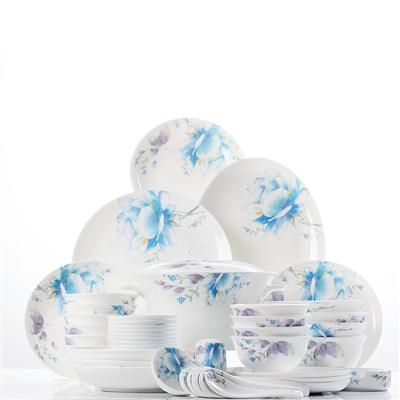 美女免费日逼视频48头聆听花开骨瓷礼品餐具套装